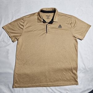 Reebok Men's Tan Polo Shirt
